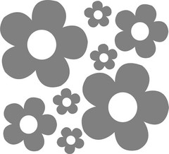 others_flowers_groovy Motorcycle Windows Bumper Laptop Home Wall Decor Viny