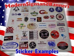400 4×4 Custom Printed Full Color Outdoor Vinyl Bumper Sticker Logo Decal Label