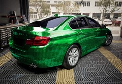 PET Squadron Carbon Fiber Gloss Emerald Green Car Vehicle Vinyl Wrap Decal Sheet