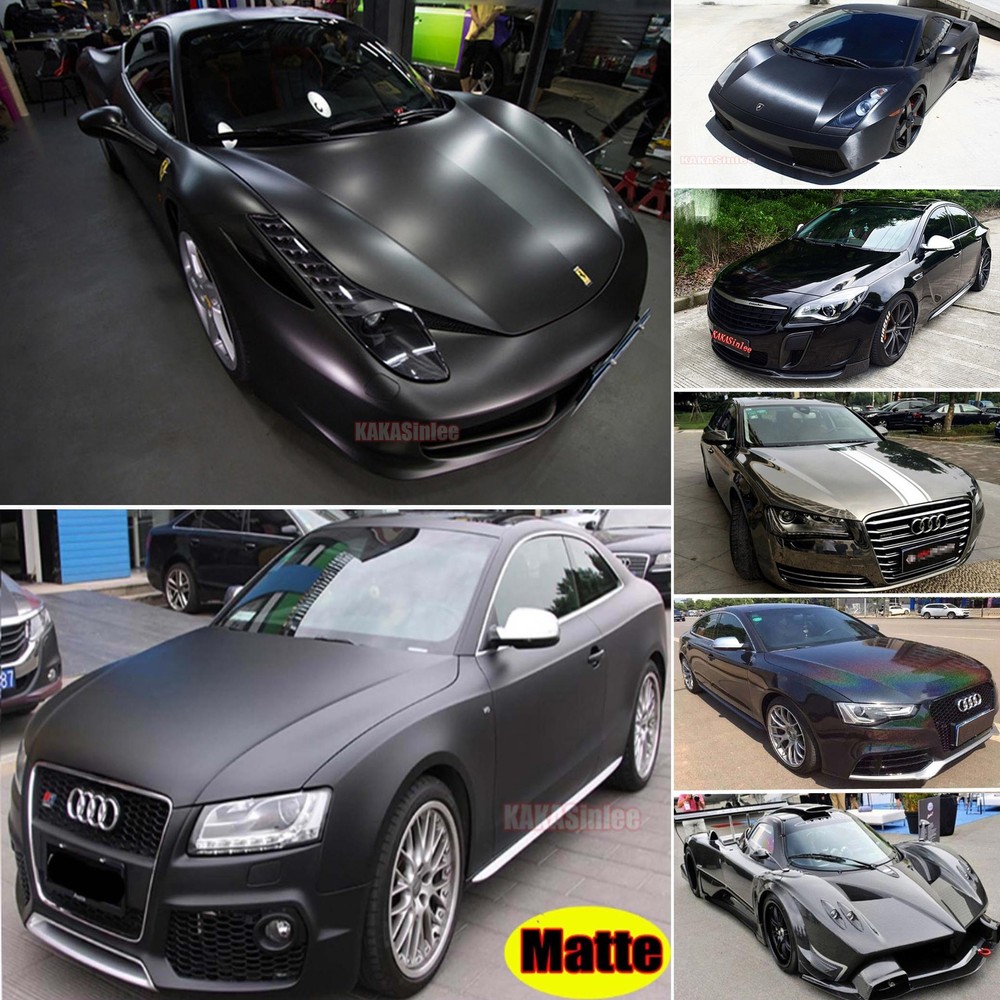 Black Car SUV Wrap 5D Chameleon Satin Mirror Chrome Pearl Decal Vinyl Sticker US