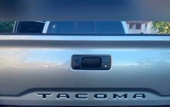 BLACK Tailgate Insert Letters Decal Vinyl Stickers for Toyota Tacoma 2016-2023