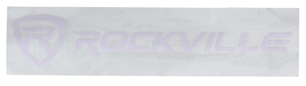 Rockville RockDecal Large White Die-Cut Decal Sticker