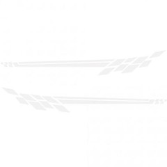 310CM Car Side Body Vinyl Decal Sticker Racing Long Stripe Decals Graphics Decor