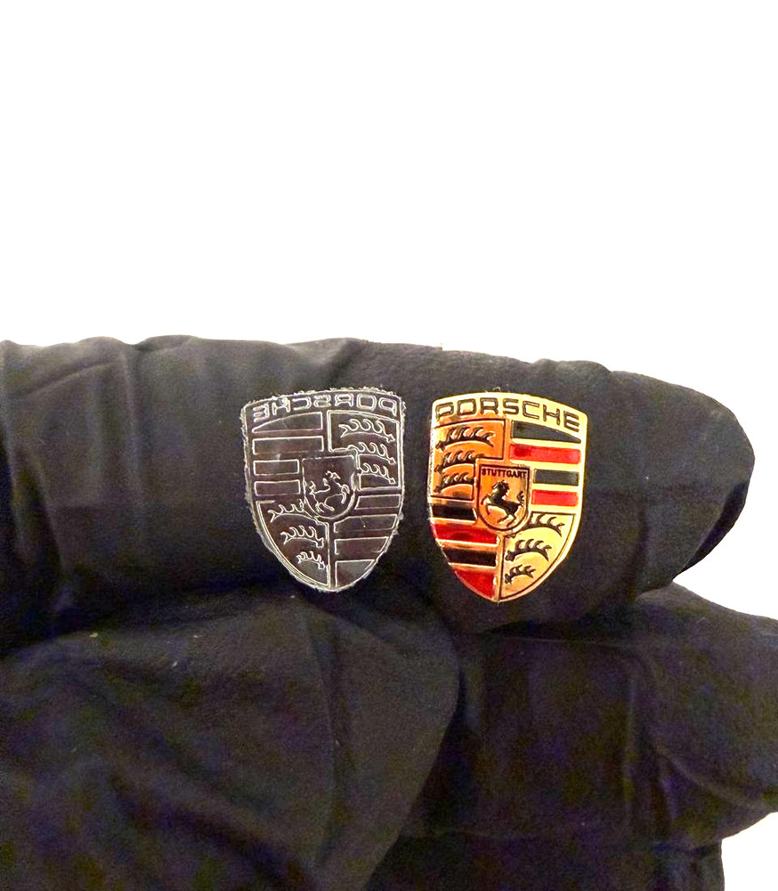 5 x Aluminum Emblem Sticker for Porsche Key Fob 9mmx 12mm