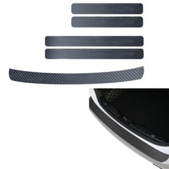 Car Protect Stickers Front Rear Door Sill Scuff Plate Cover Waterproof Anti Kick
