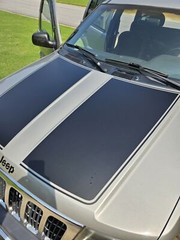 Vinyl Hood Racing Stripes Graphics FITS 1999-2004 Jeep Grand Cherokee WJ
