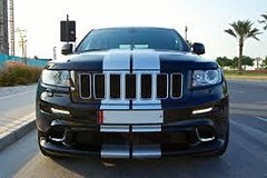 FOR Dodge Durango + ALL JEEP Models 10″ Racing Stripes Graphics Vinyl 40 FEET