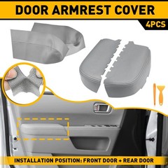 4/8Pcs Fits 2009-2015 Honda Pilot Leather Front/Rear Door Panels Armrest Cover K