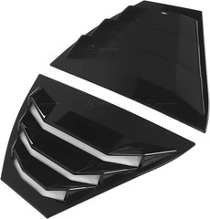 For Nissan Sentra 2024+ Gloss Black Rear Window Louver Vent Shutter Cover Trim