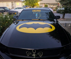Diecut Vinyl BATMAN LOGO Decal Sticker Comic Dark Knight Colored 1966 1967 1968