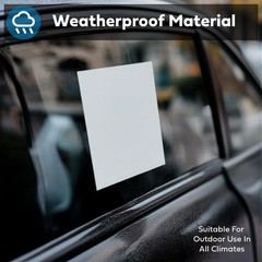 Window Stickers for Car Dealers -Plain Blank White – 8.5 x 11,