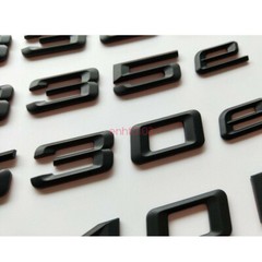 Matt Black Number Trunk Letters Badge Emblem Sticker for BMW 3 Series 335i