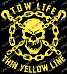 Tow Truck Driver,Thin Yellow Line,Tow Life,Semi Truck,Wrecker,Custom Vinyl Decal