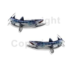 Barracuda Sticker Decal Fishing Fish Boat Truck Camper Trailer F129 2 Pack