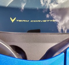 C8 Corvette COMBO/COMPETITION YELLOW STEERING WHEEL&TEAM CORVETTE VINYL STRIPES
