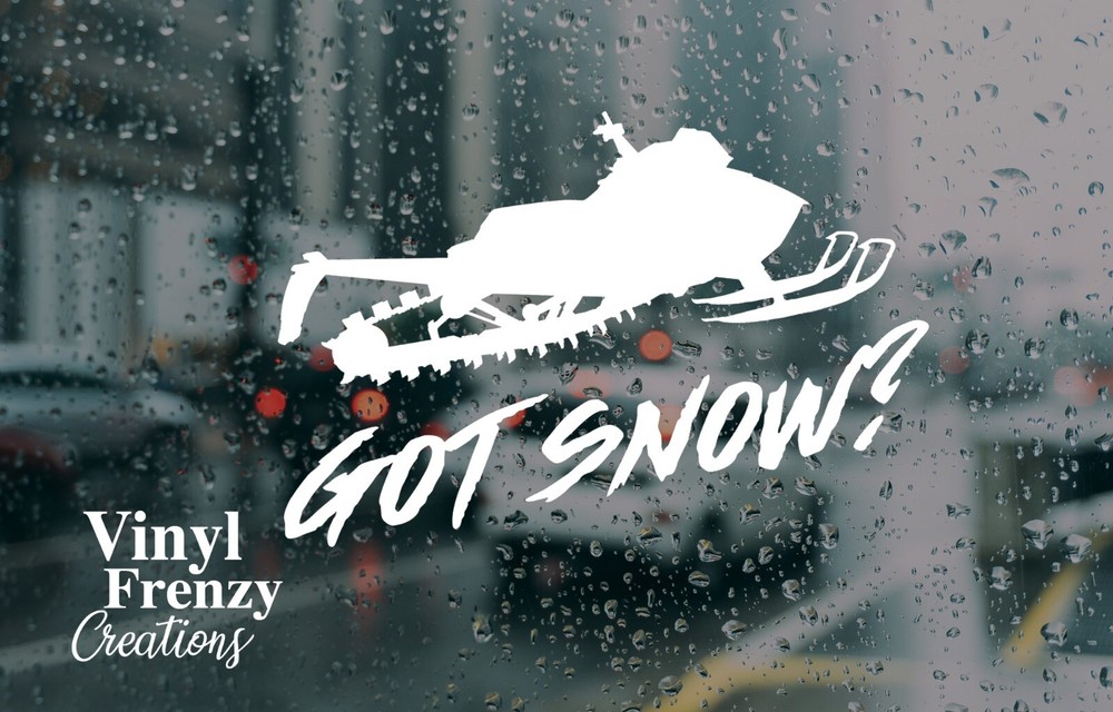 Got snow snowmobile vinyl decal | permanent adhesive vinyl | snow life | snowmob