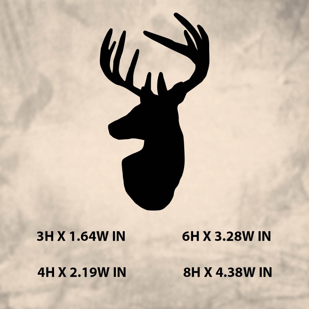Deer|Animal|Vinyl Sticker| Decal for Window|Laptop|Car|& Any hard smooth surface