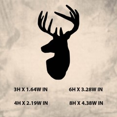 Deer|Animal|Vinyl Sticker| Decal for Window|Laptop|Car|& Any hard smooth surface