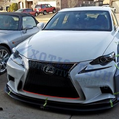 Red Front Grille Hood Panel Edge Molding Strip Decal For Lexus IS200 IS250 IS350