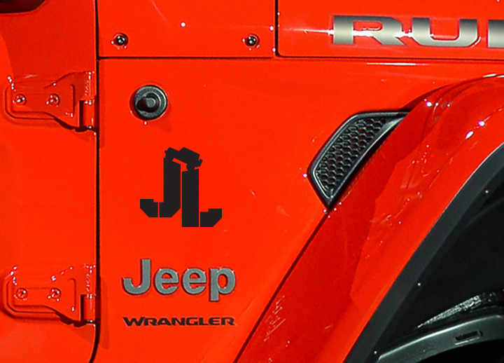 JL Wrangler premium quality automotive grade 2 decals set for jeep