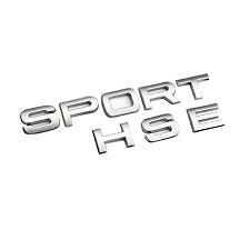 1x NEW Silver SPORT HSE Tailgate Badge Trunk Emblem Sticker For Land Range Rover