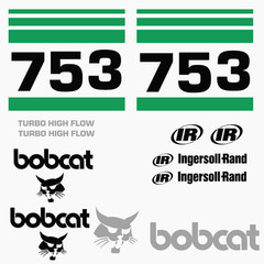 Fits Bobcat 753 Decals Stickers kit Repro Aftermarket Decal kit Premium Vinyl