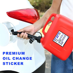 Rdxcv 300PCS Oil Change Stickers, 2″ × Transparent No Residue White