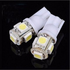 2x Super White T10 5-SMD 5050 LED Light bulbs W5W 2825 158 192 168 194 12V