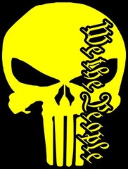 Punisher Skull We the People Patriotic Vinyl Decal Multiple Colors and Sizes