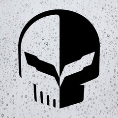 C7 Jake Skull Decal Vinyl Sticker for Corvette Racing Stingray Cars