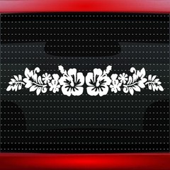 24″ Hibiscus #3 Hawaiian Flower Cute Car Decal Window Sticker Aloha 20 COLORS!