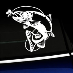Jumping Trout – Sticker Decal – You choose the color