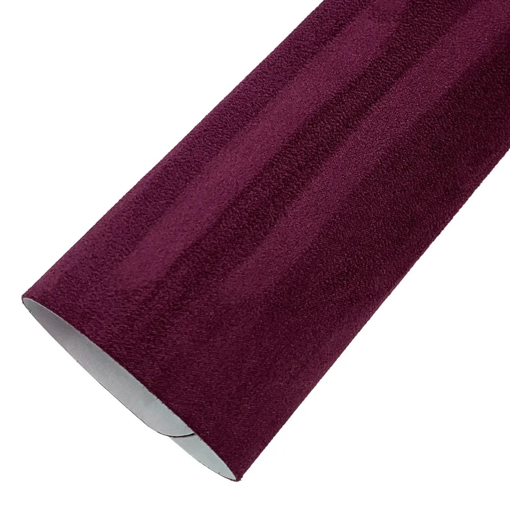 Matte Suede Fabric Vinyl Wrap Car Interior Door Panel Trim Sticky Back Film Kits