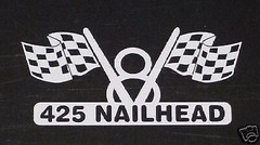 V8 425 NAILHEAD engine decal sticker fits Buick hot rod race classic muscle car