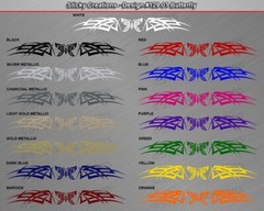 129-01 BUTTERFLY Windshield Decal Window Sticker Graphic Banner Tribal Butterfly