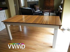 VVivid Striped Maple Wood Grain Vinyl Wrap Architectural Film | V126