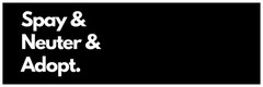 Spay Neuter and Adopt Vinyl Bumper Sticker Decal for Cars Laptop Bottle Window