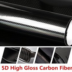 3D 4D 5D 7D Premium Matte Gloss Semi Black Carbon Fiber Vinyl Wrap Bubble Free