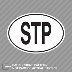 STP São Tomé and Príncipe Country Code Oval Sticker Decal Vinyl Toméan