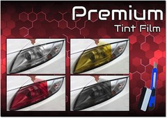 Premium Glossy Headlight Taillight Fog Light Vinyl Sticker Tint Film Tail Light
