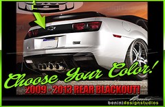 Rear Blackout Decal Graphics Kit Fits- 2009 2010-2015 2014 Camaro RS SS ZL1
