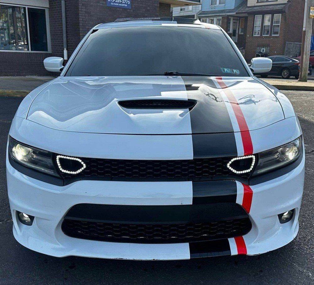 Universal 2color Offset stripes compatible with Charger Challenger Mustang Mini