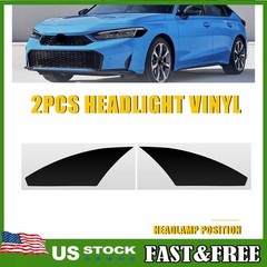 For 2022-25 Civic Headlight Side Marker Precut Black Vinyl Tint Overlays 1~10X