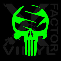 Suzuki Punishment Skull Vinyl Decal 15 color 4 size GSX RM DR King Busa M109