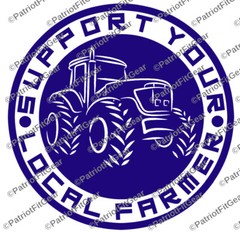 Farmer,Support Your Local Farmer,Farming,Agribusiness,Dairy Farm,Vinyl Decal