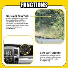 Dashboard Dashmat Dash Cover Mat For Dodge Ram 1500 2500 3500 2010 – 2018 1-5X