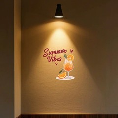 Summer Drinks Stickers Vinyl Customizable Self-adhesive for Car windows Laptop