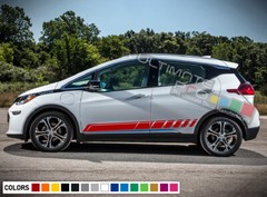 Decal sticker kit Stripe For Chevrolet Bolt Carbon 2012 2013 2014 2015 lip skirt