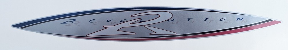 “REVOLUTION” RV Graphic decal Made Fresh 13.5″ X 1.75″ YOU GET TWO