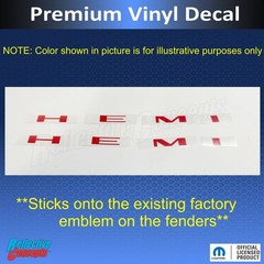 HEMI Fender Emblem Overlay Stickers – 2020-2022 Charger R/T & Challenger R/T